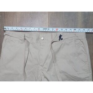 Disneyland Resort Tan Khaki Mickey Mouse Cropped Cargo Capri Pants Mens XL